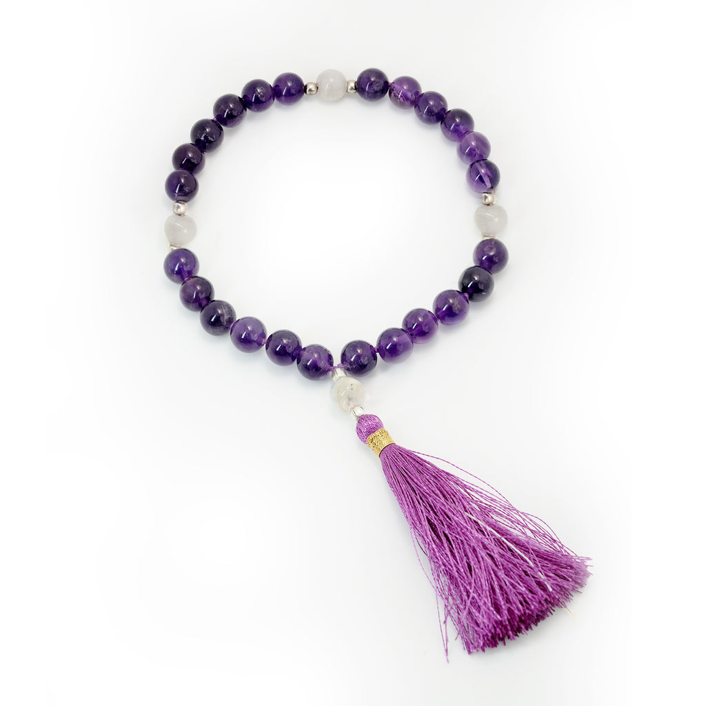 Amethyst & Pearl Quartermala